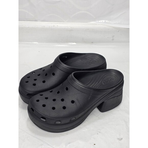Crocs Siren Clog Black Men Unisex Slip On Casual Chunky Heel Sandal Size M 13 main image 8